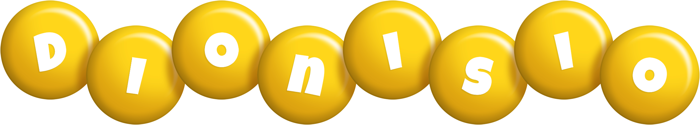 Dionisio candy-yellow logo