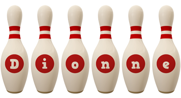 Dionne bowling-pin logo
