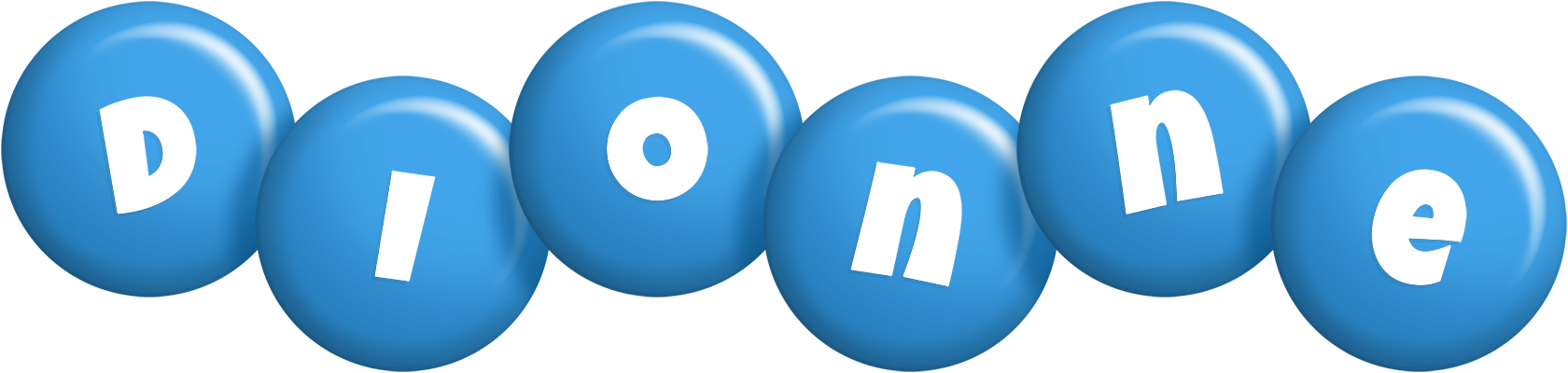Dionne candy-blue logo