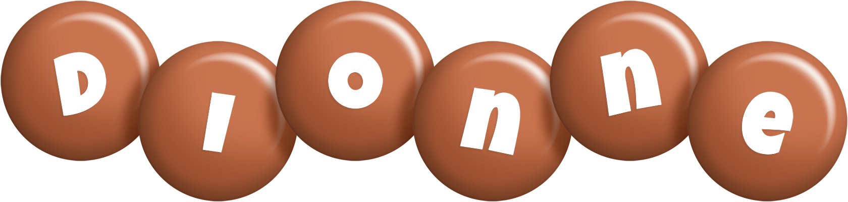 Dionne candy-brown logo
