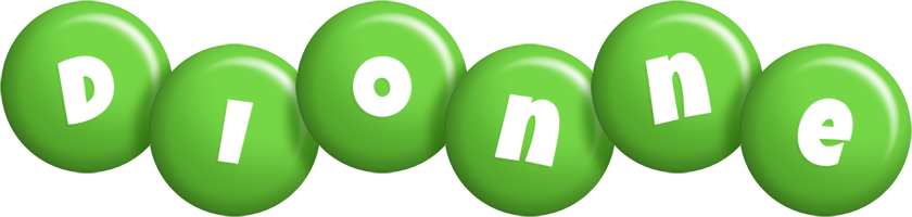 Dionne candy-green logo