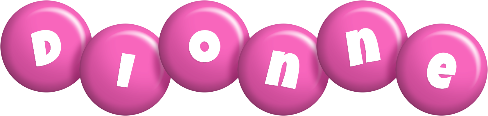 Dionne candy-pink logo