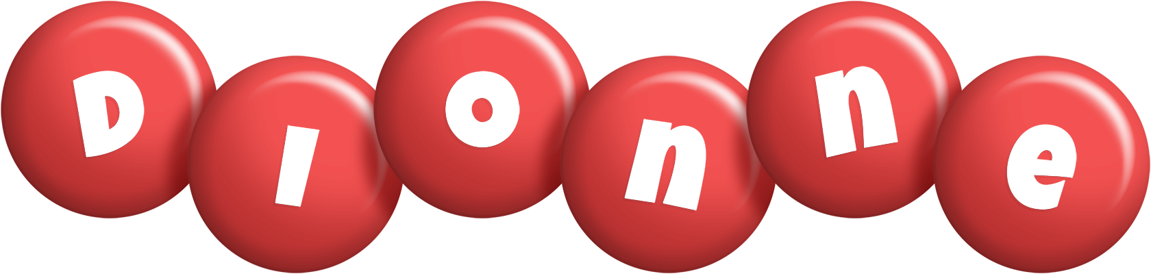 Dionne candy-red logo