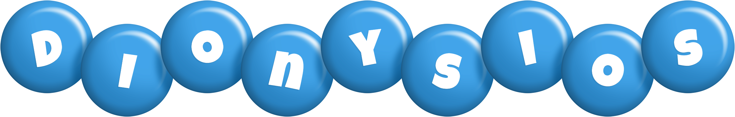 Dionysios candy-blue logo