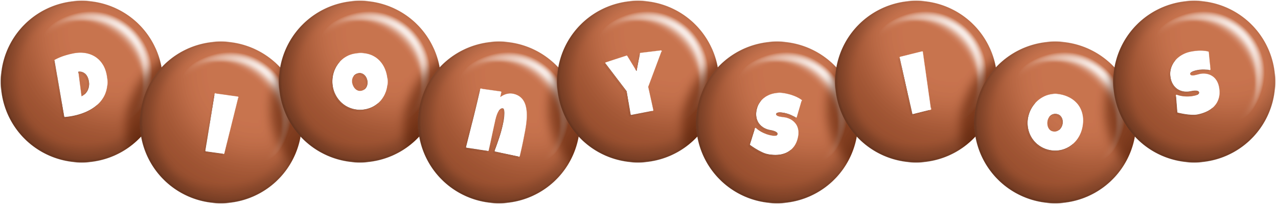 Dionysios candy-brown logo