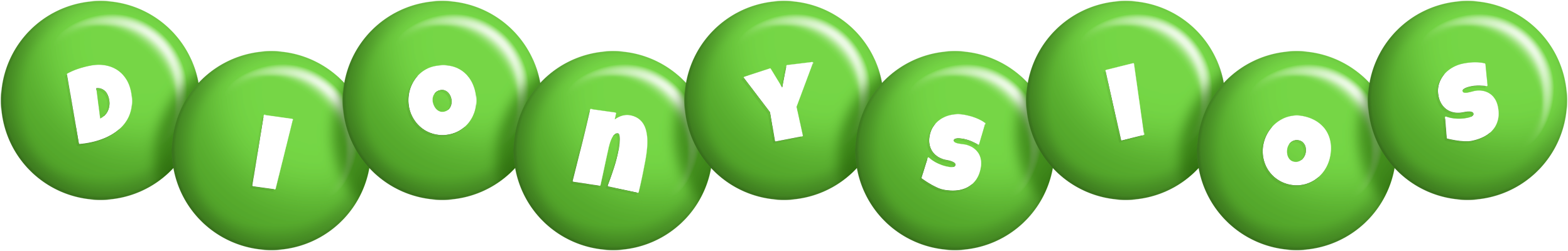 Dionysios candy-green logo