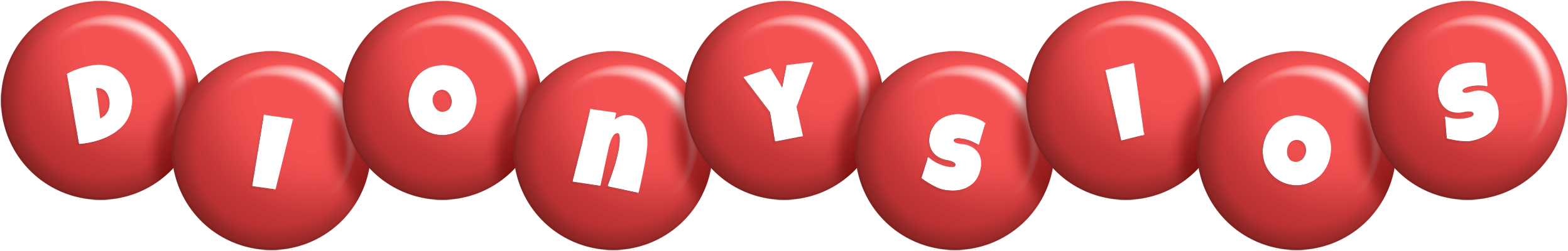 Dionysios candy-red logo