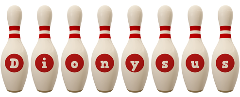 Dionysus bowling-pin logo