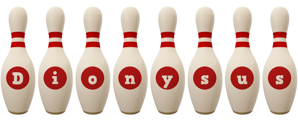 Dionysus bowling-pin logo