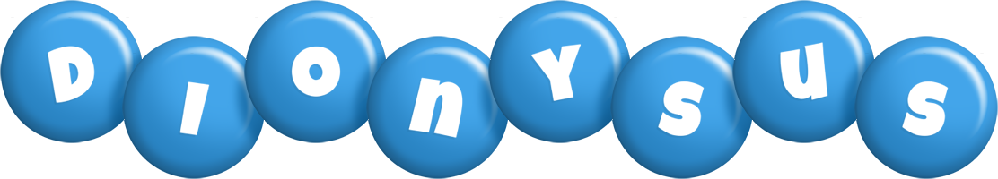Dionysus candy-blue logo