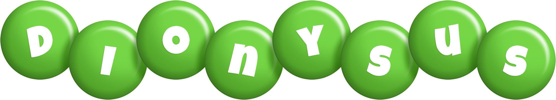 Dionysus candy-green logo