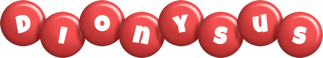 Dionysus candy-red logo