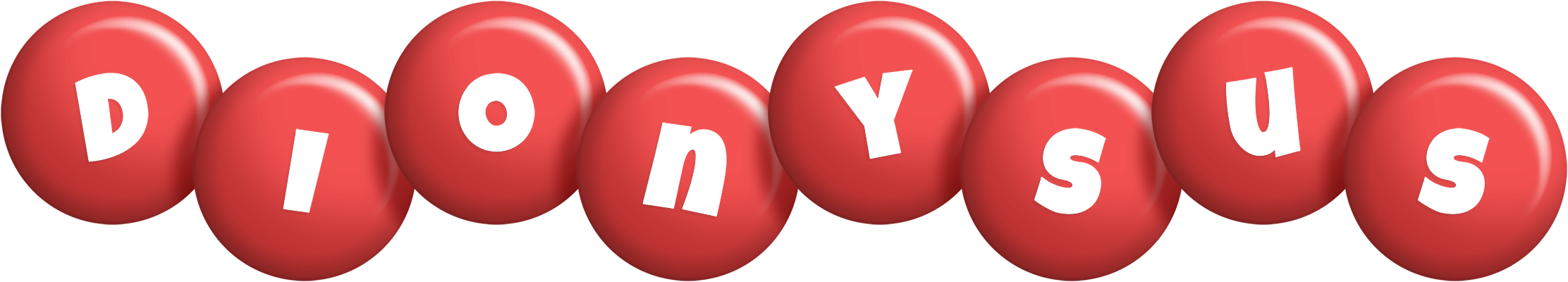 Dionysus candy-red logo