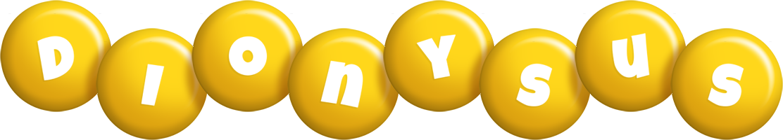 Dionysus candy-yellow logo