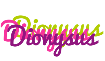 Dionysus flowers logo