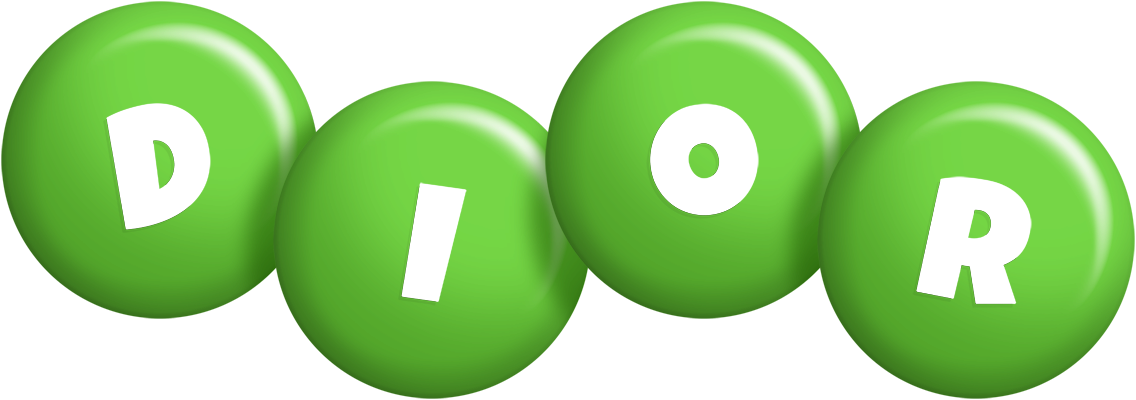 Dior candy-green logo