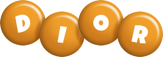 Dior candy-orange logo