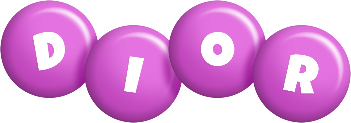 Dior candy-purple logo