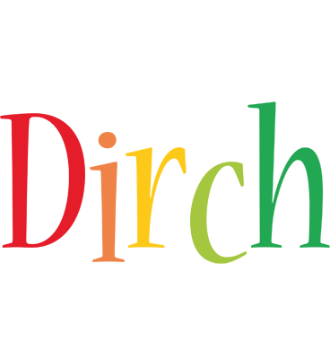 Dirch birthday logo