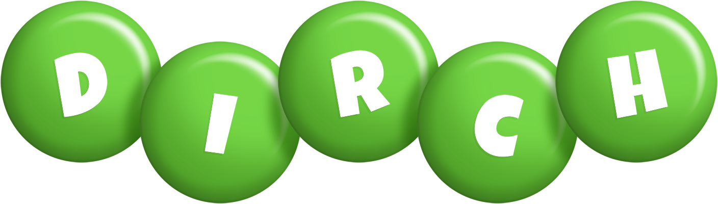 Dirch candy-green logo