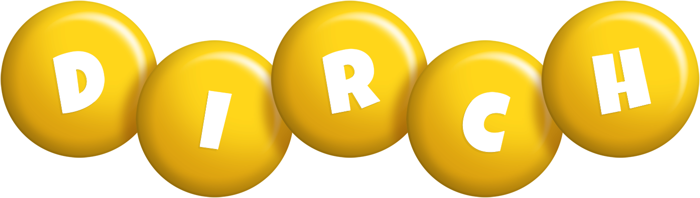 Dirch candy-yellow logo