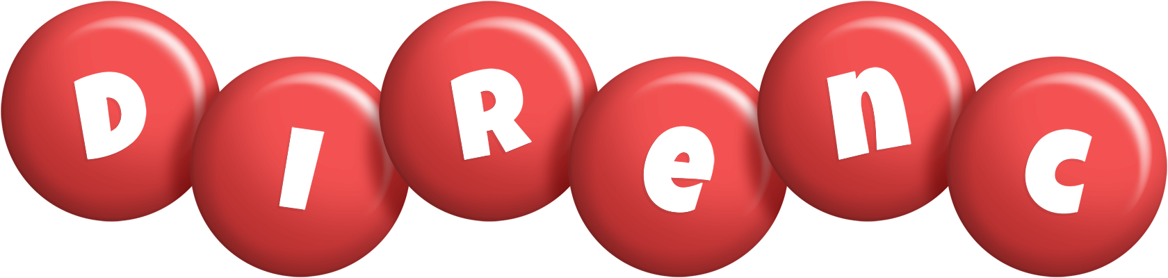 Direnc candy-red logo