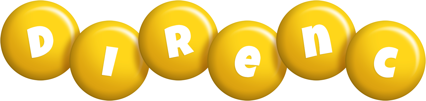 Direnc candy-yellow logo