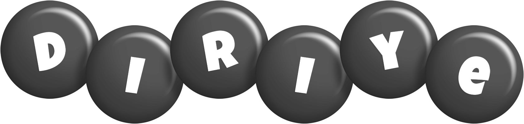Diriye candy-black logo