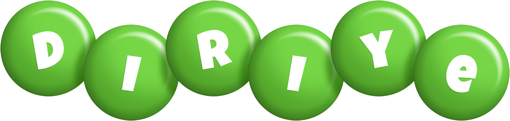 Diriye candy-green logo