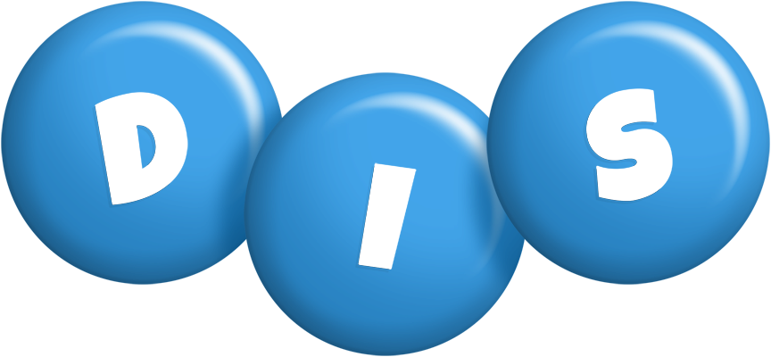 Dis candy-blue logo