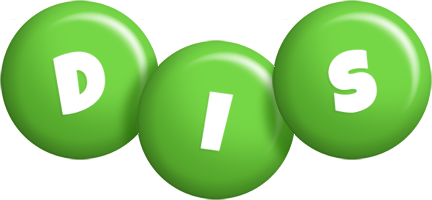 Dis candy-green logo