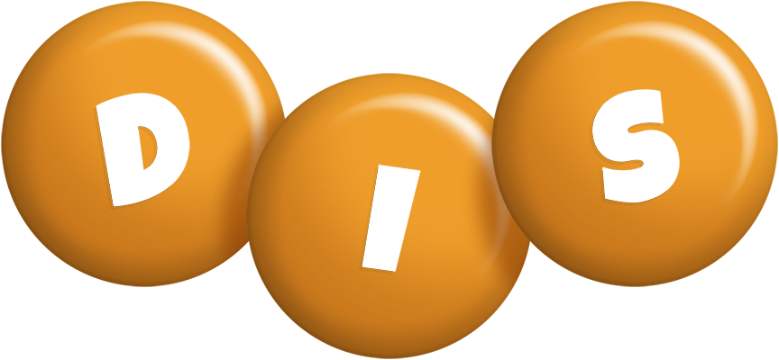 Dis candy-orange logo