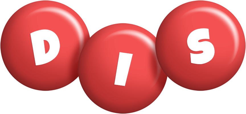 Dis candy-red logo