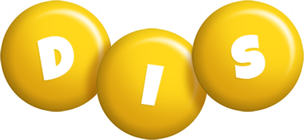 Dis candy-yellow logo