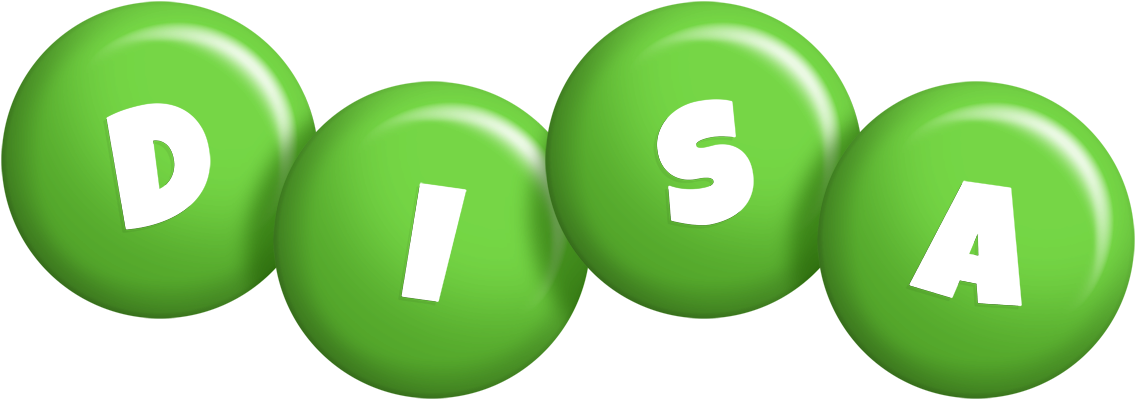 Disa candy-green logo
