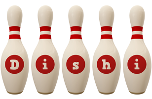 Dishi bowling-pin logo
