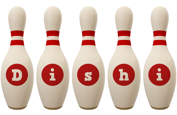 Dishi bowling-pin logo