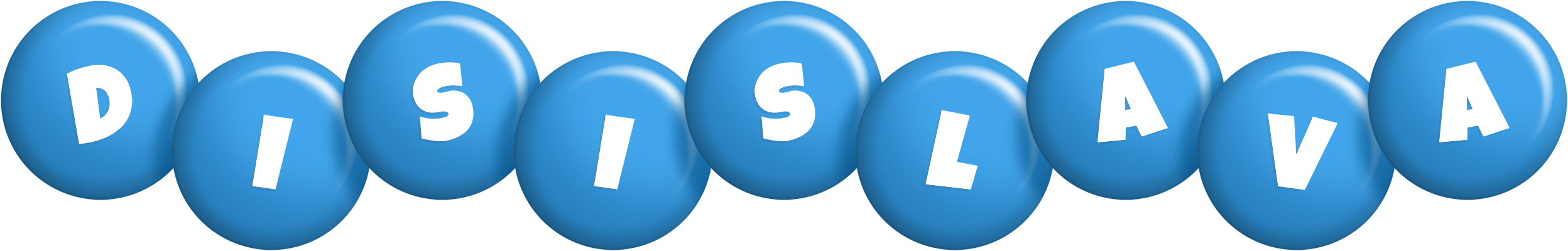Disislava candy-blue logo