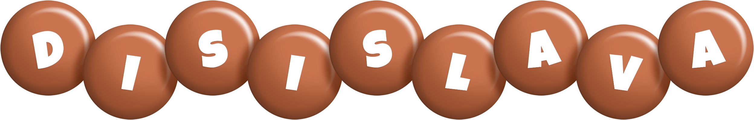 Disislava candy-brown logo