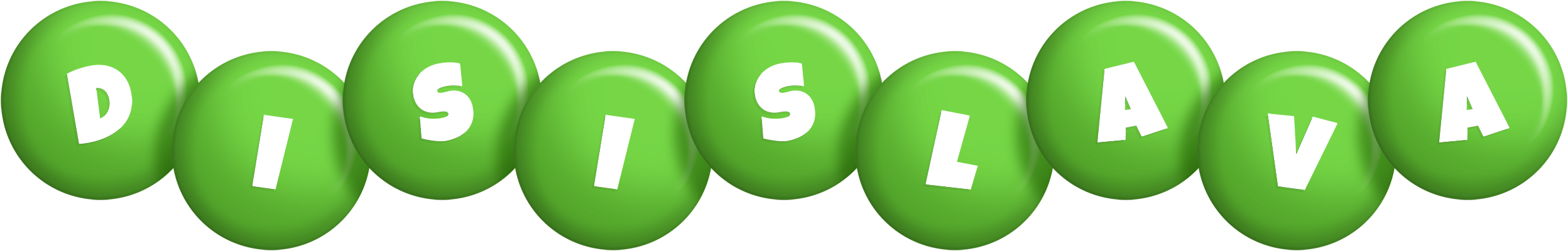 Disislava candy-green logo