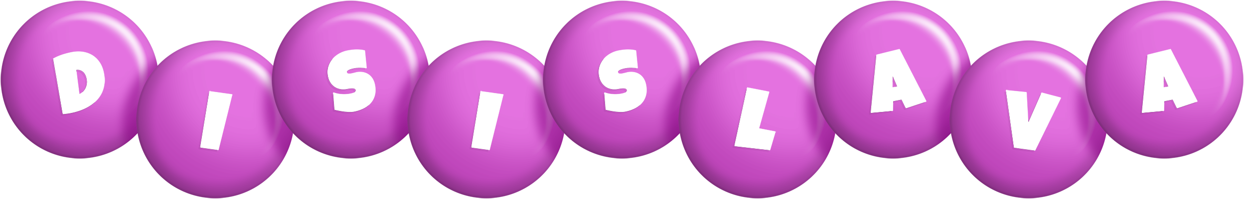 Disislava candy-purple logo