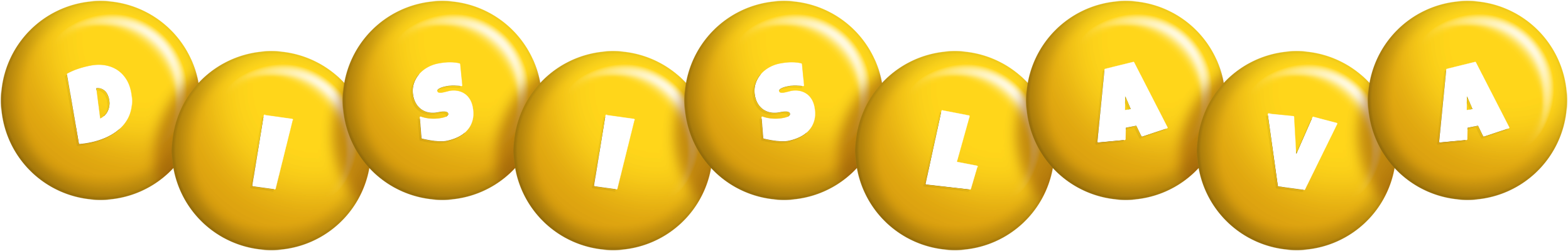 Disislava candy-yellow logo