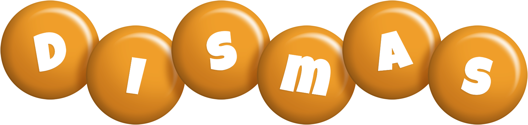 Dismas candy-orange logo