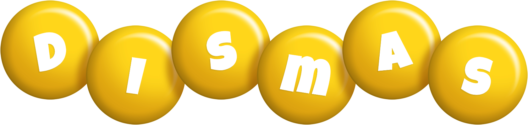 Dismas candy-yellow logo