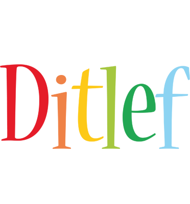Ditlef birthday logo