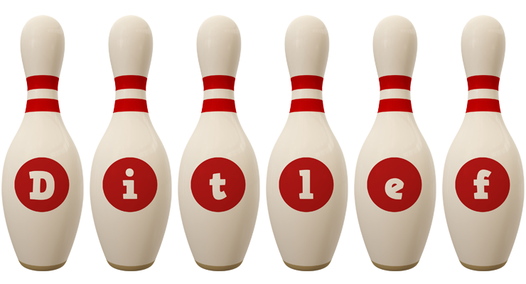 Ditlef bowling-pin logo