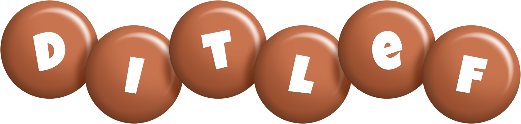 Ditlef candy-brown logo