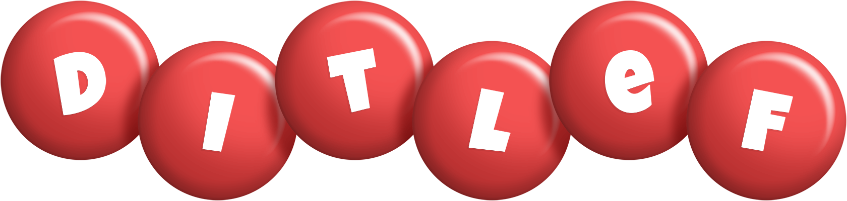Ditlef candy-red logo