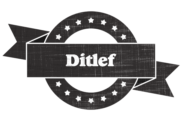 Ditlef grunge logo