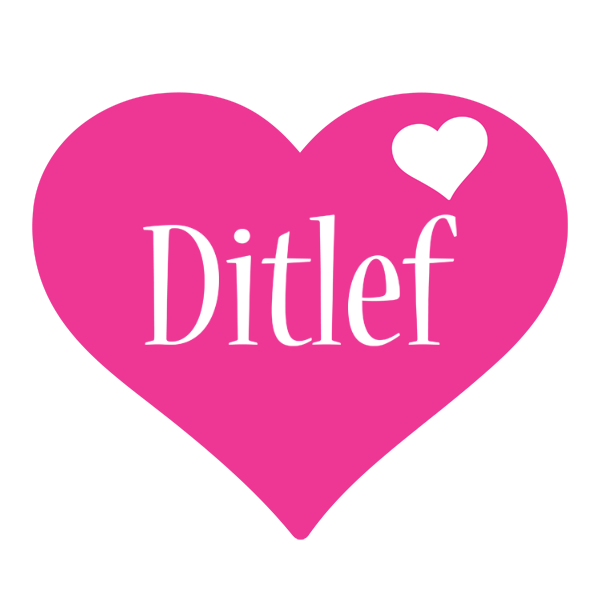Ditlef love-heart logo